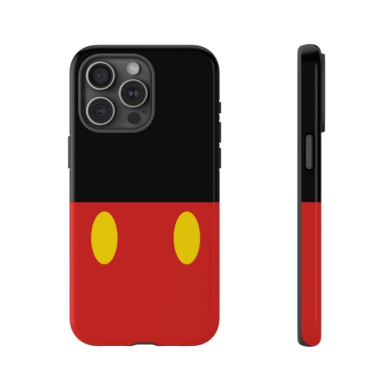 Personalized Mickey Shorts Phone Case, Mickey iPhone Cover, Samsung Galaxy Phone Case, iPhone Case, Minnie Phone Case, Pixel Case, Custom 画像 6