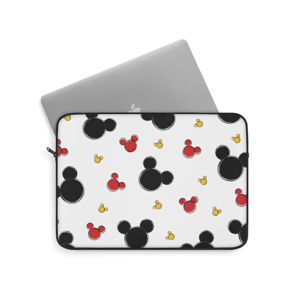 Discover Mickey All Over Laptop Sleeve, Disney Laptop Case, Disney Laptop Cover, Disney Office, Disney Desk Accessories, Disney Gift, Minnie Case