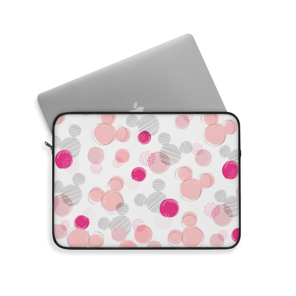 Discover Disney Polka Dot Laptop Sleeve, Disney Laptop Case, Disney Laptop Cover, Disney Office, Disney Desk Accessories, Disney Gift, Minnie Case