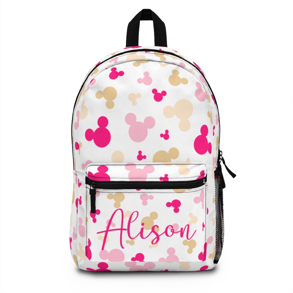 Personalized Disney Backpack, Pink Minnie All Over Print  display picture 2
