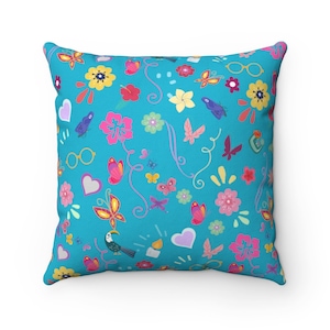 Encanto Inspired Throw Pillow, Disney Pillow, Mickey Cushion, Disney Cushion, Minnie Pillow, Disney Home Decor, Disney Bedding, Mirabel