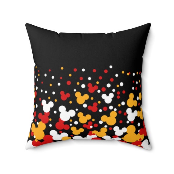Mickey Mouse Colors Throw Pillow, Disney Pillow, Mickey Cushion, Disney Cushion, Minnie Pillow, Disney Home Decor, Polka Dot Pillow Decor