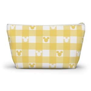 Hidden Mickey Checked Accessory Pouch, Disney Cosmetic Bag, Mickey Bag, Disney Travel Bag, Disney Pencil Case, Disney Accessories, Beach Bag