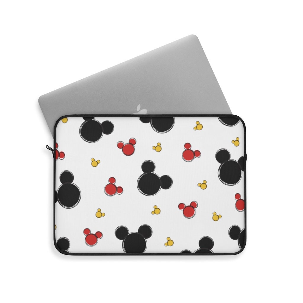 Discover Mickey All Over Laptop Sleeve, Disney Laptop Case, Disney Laptop Cover, Disney Office, Disney Desk Accessories, Disney Gift, Minnie Case