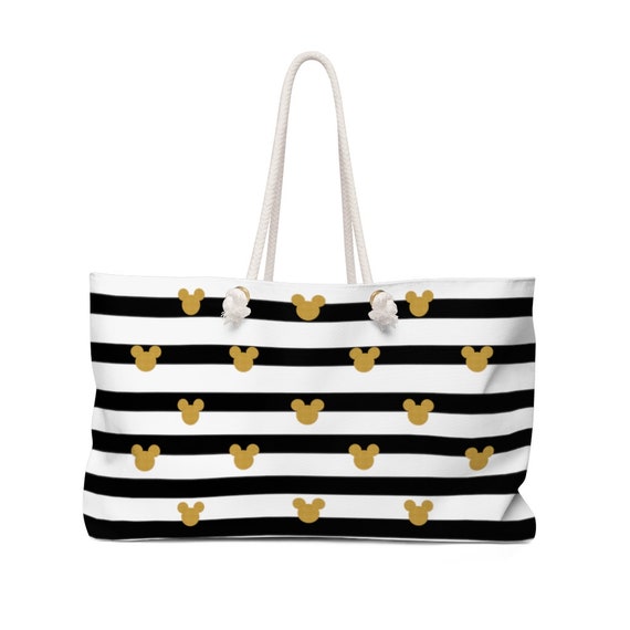 Disney Mickey Mouse Striped Canvas Bag s-l400.jpg main image 3
