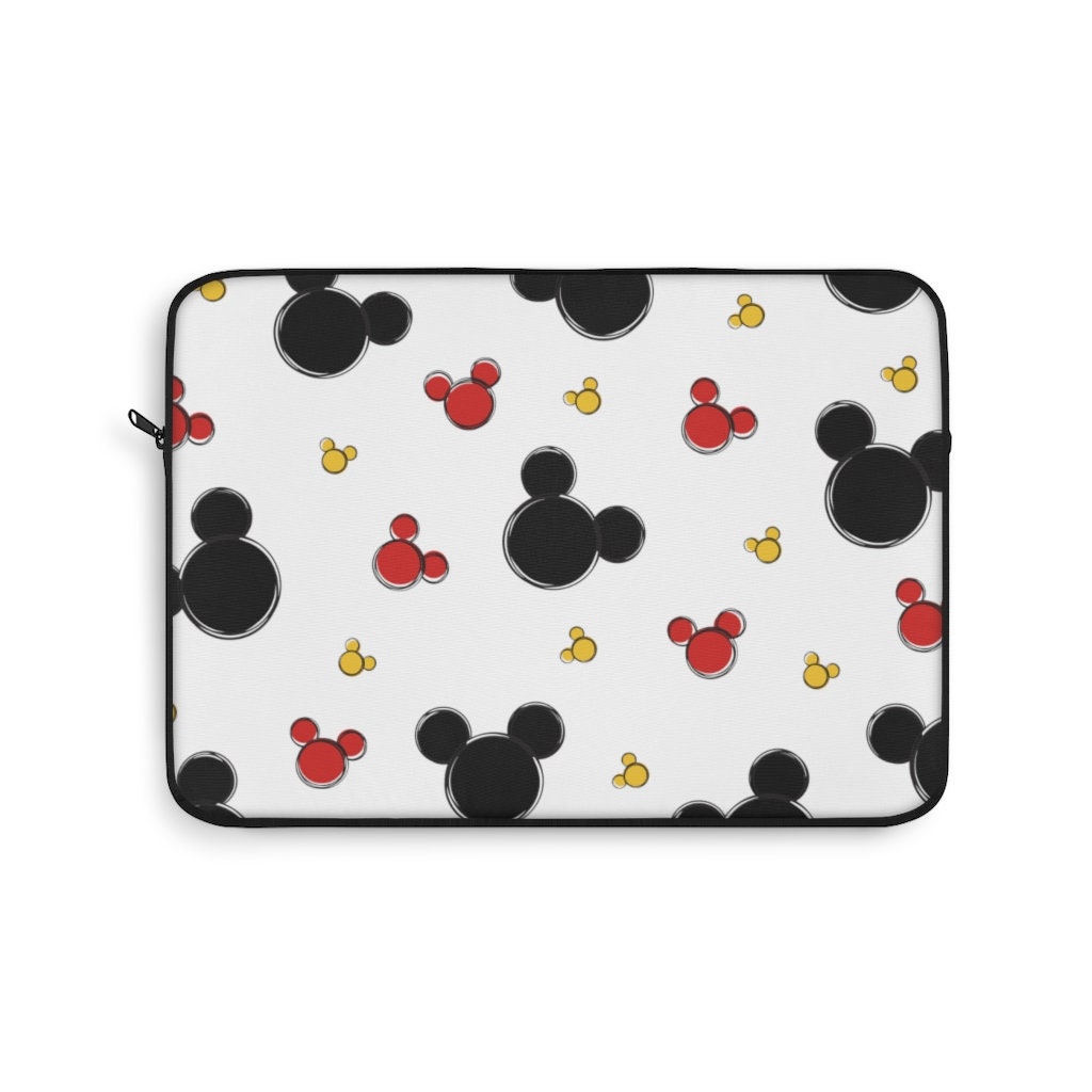 Discover Mickey All Over Laptop Sleeve, Disney Laptop Case, Disney Laptop Cover, Disney Office, Disney Desk Accessories, Disney Gift, Minnie Case