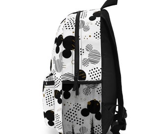 Disney-Inspired Black Polka Dot Mini Backpack with Beige Pocket Disney main image 3