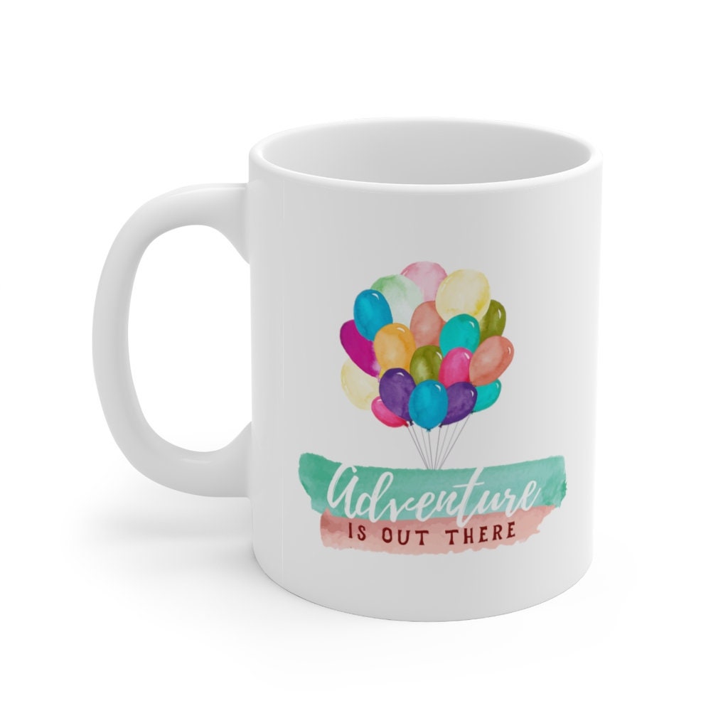 Adventure is Out There Mug, Disney Coffee Mug, UP Mug, Disney Pixar Mug,  Ellie & Carl Mug, Disney Gift, Teacher Mug, Disney Balloons Mug - Etsy