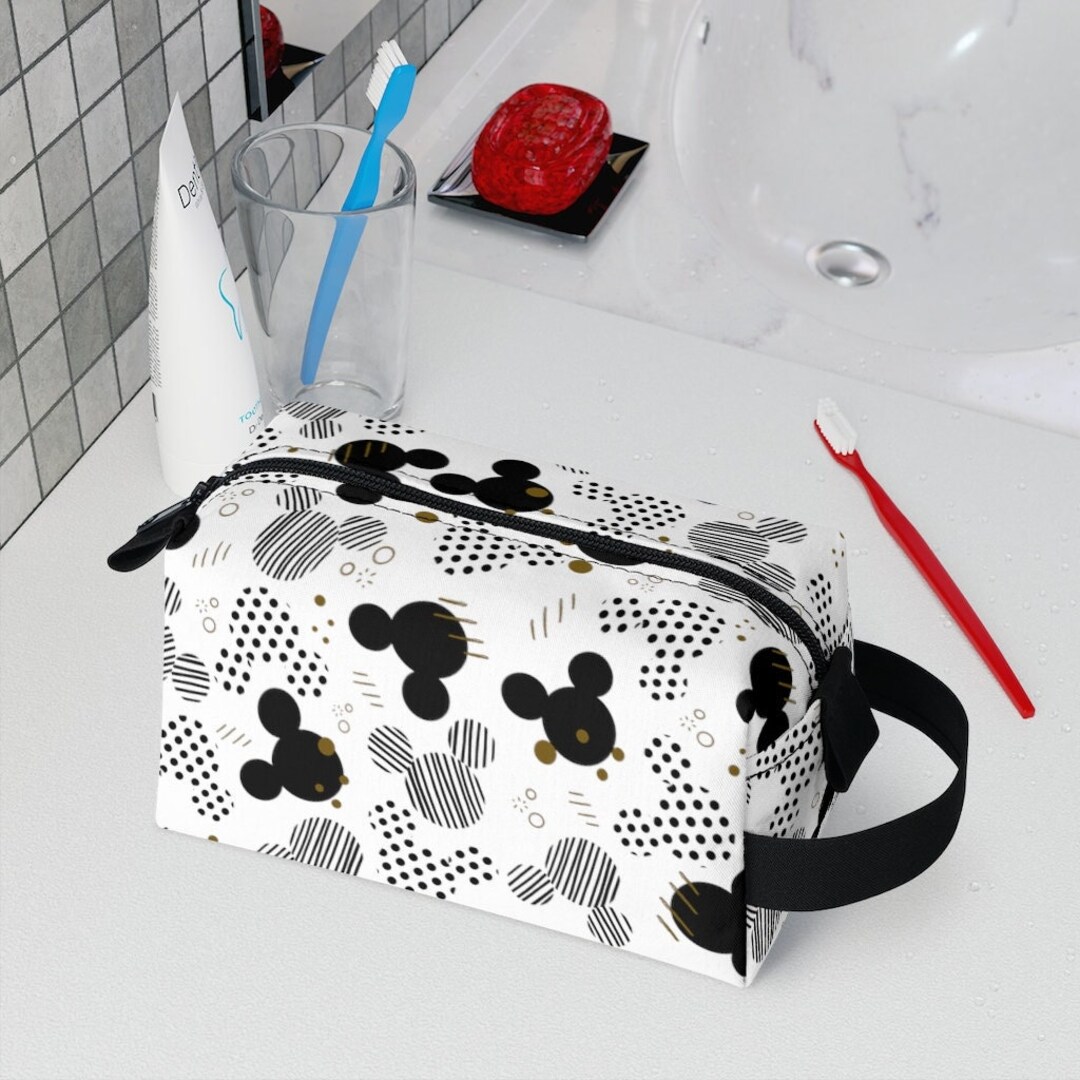 Hidden Mickey Toiletry Bag, Disney Cosmetic Bag, Travel Bag, Disney