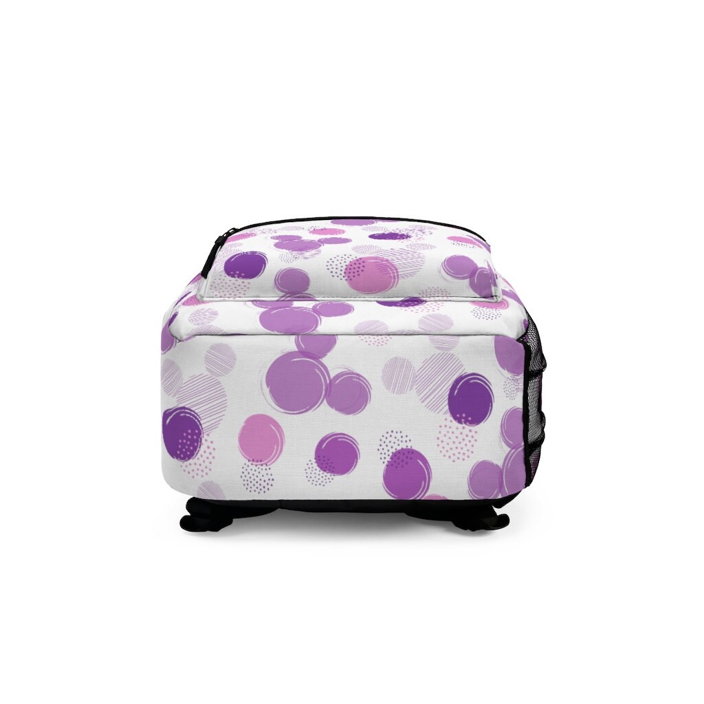 Personalized Disney Backpack, Purple Polka Dots, Disney All  display picture 2