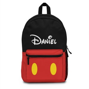 Personalised Disney Mickey Mouse Backpack, Disney Backpack, Disney School Bag, Disney Vacation Bag, Disney Park Bag, Theme Park Bag, Mickey