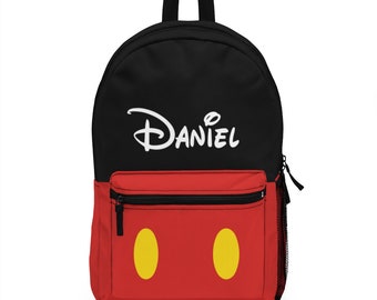 Zaino Disney Topolino personalizzato, zaino Disney, borsa da scuola Disney, borsa per le vacanze Disney, borsa per il parco Disney, borsa per il parco a tema, Topolino