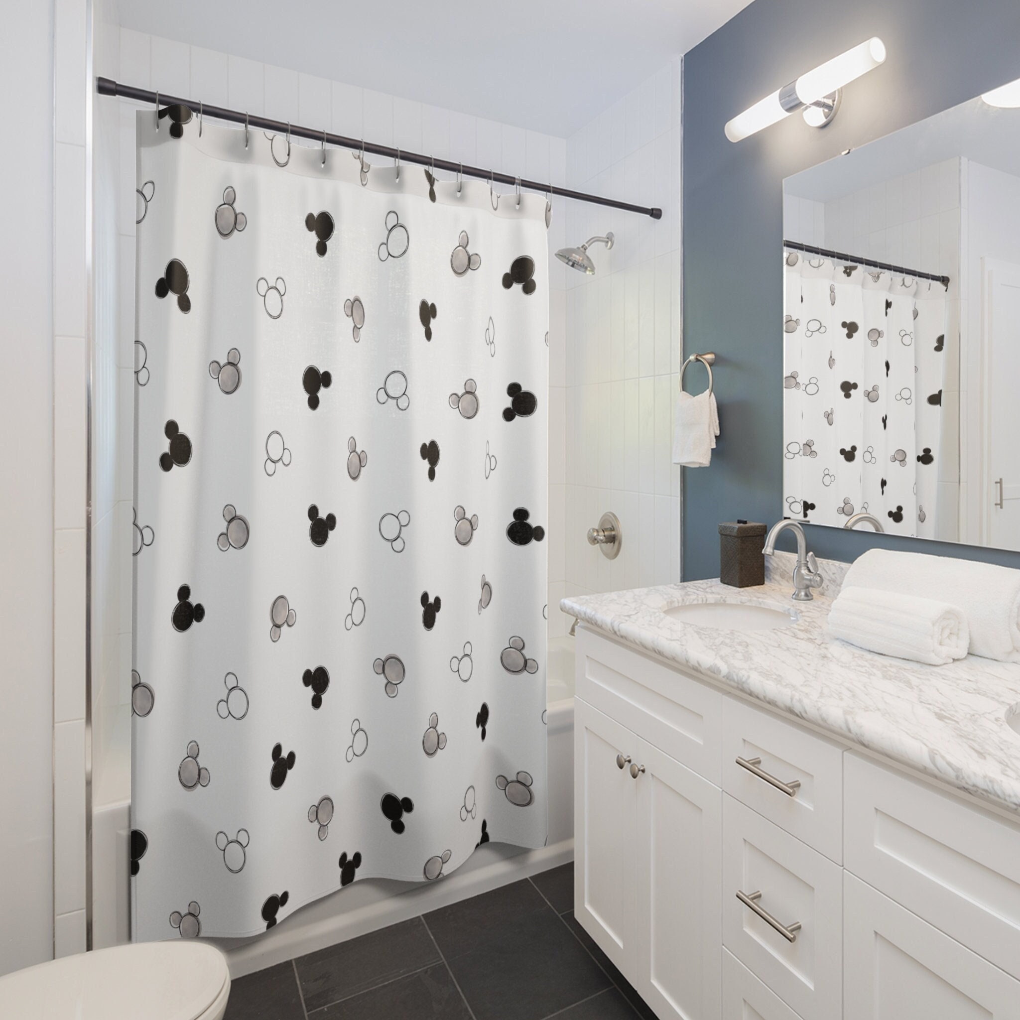 Mickey mouse shower curtain discount