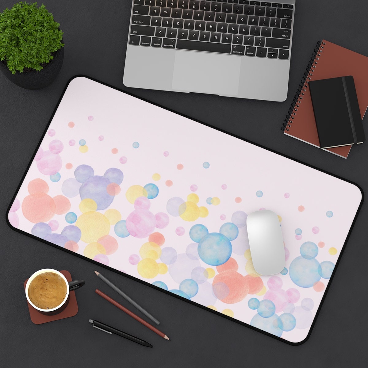 Discover Disney Colourful Desk Mat, Disney Office Decor, Disney Mouse Pad, Disney Stationery, Mickey Mouse Pad, Disney Home, Disney Computer Mat