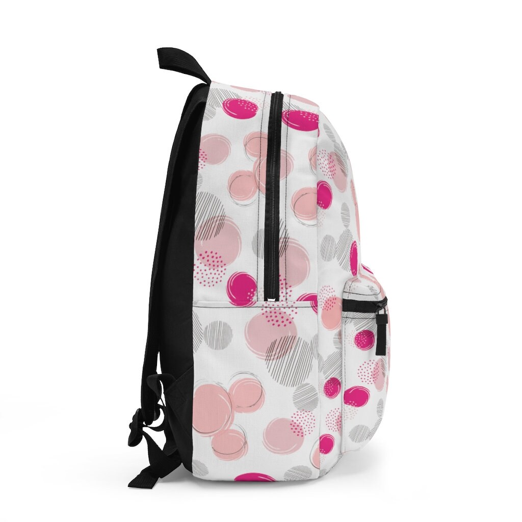 Personalized Disney Backpack, Pink Polka Dots, All Over  display picture 1