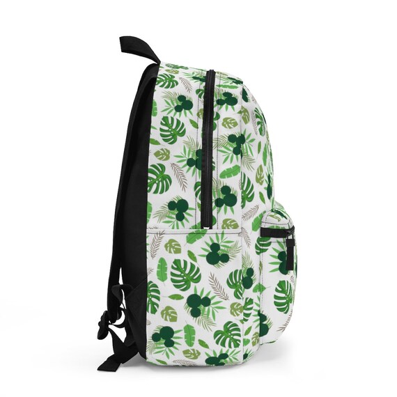 Loungefly Disney Parks Mickey And Minnie Tropical Leaf Backpack Like New Disney Minnie Mouse: The Main Attraction Enchanted Tiki Room  main image 4