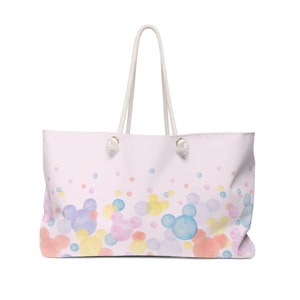 Bunte Mickey Weekender Tasche, Mickey Print Tasche, Disney Beach Bag, Mickey Pool Tasche, Overnight Bag, Cruise Bag, Disney Travel, Hidden Mickey