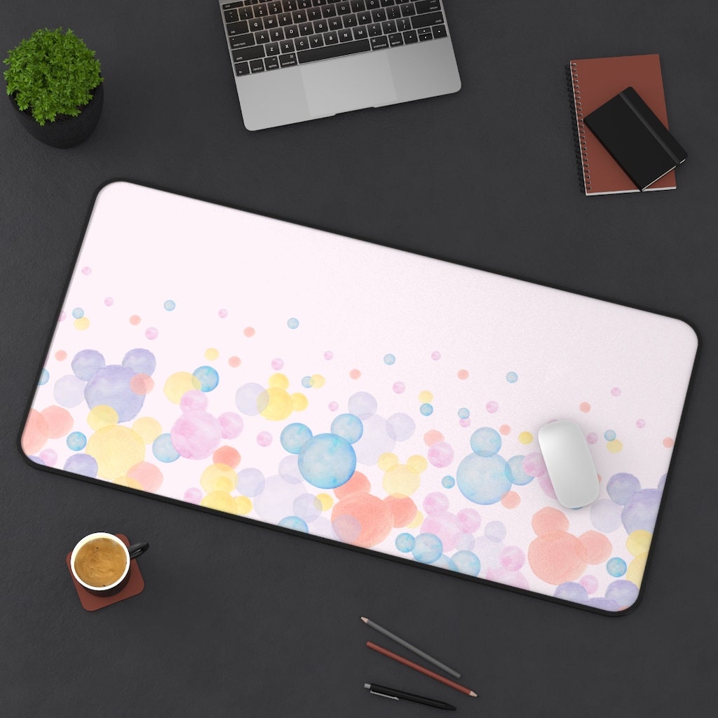 Discover Disney Colourful Desk Mat, Disney Office Decor, Disney Mouse Pad, Disney Stationery, Mickey Mouse Pad, Disney Home, Disney Computer Mat