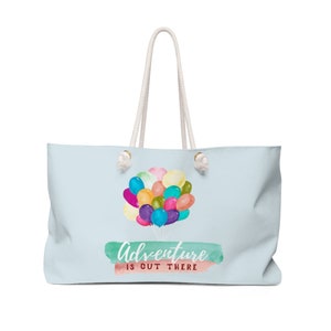 Adventure Is Out There Weekender Bag, Disney Up Bag, Disney Beach Bag, Mickey Pool Bag, Overnight Bag, Cruise Bag, Disney Travel, Pixar Bag