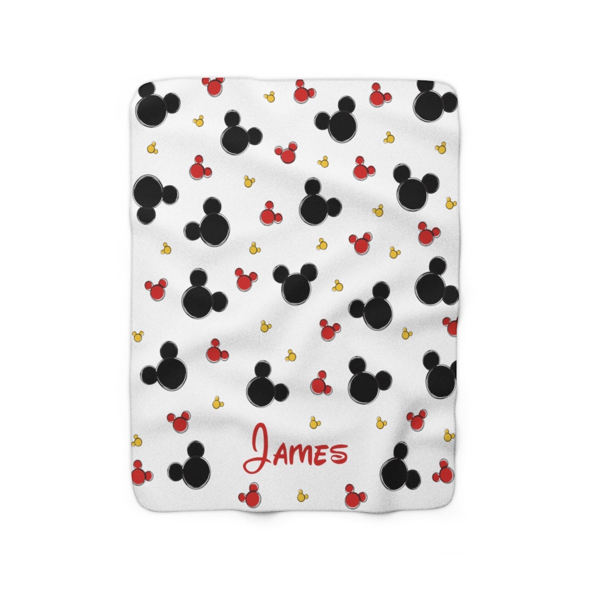 Personalized Disney Mickey Blanket Disney Sherpa Fleece Etsy