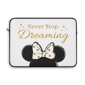 Disney Minnie Laptop Sleeve, Disney Laptop Case, Disney Laptop Cover, Disney Office, Disney Desk Accessories, Disney Gift, Minnie Case