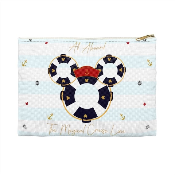 Magical Cruise Line Accessory Pouch, Disney Cosmetic Bag, Mickey Nautical Bag, Disney Travel Bag, Disney Accessories, Disney Case, WDW