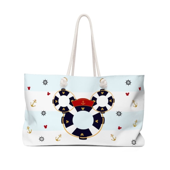 Mickey Cruise Weekender Bag, Mickey Nautical Bag, Disney Beach Bag, Mickey Pool Bag, Overnight Bag, Cruise Bag, Disney Travel, Fish Extender