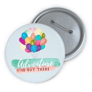 Adventure is Out There Pin Button, UP Pin Anstecker, Ballon Pins, Disney Pins, Disney Carl und Ellie Pins, Pixar Buttons, Geschenke
