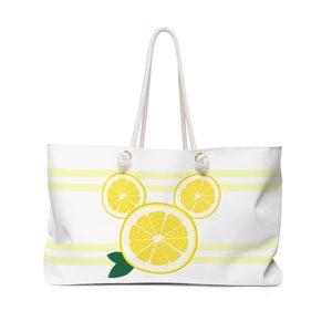 Mickey Lemon Weekender Tasche, Mickey Fruit Bag, Disney Beach Bag, Mickey Pool Tasche, Overnight Bag, Cruise Bag, Disney Travel, Disney Geschenkidee