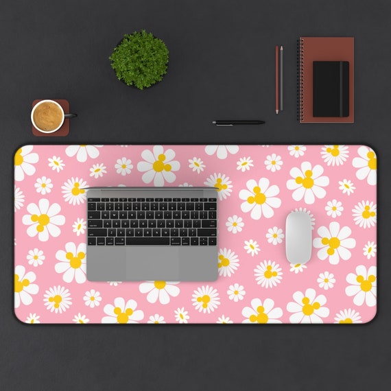 Pink Disney Daisy Desk Mat Disney Office Decor Disney Mouse Etsy