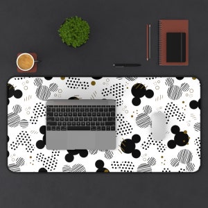 Mickey Ears Desk Mat, Disney Office Decor, Disney Mouse Pad, Disney Stationery, Mickey Mouse Pad, Disney Home, Computer Mat, Disney Desk Mat