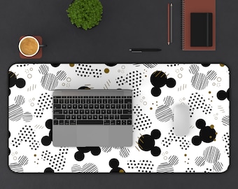 Mickey Ears Desk Mat, Disney Office Decor, Disney Mouse Pad, Disney Stationery, Mickey Mouse Pad, Disney Home, Computer Mat, Disney Desk Mat