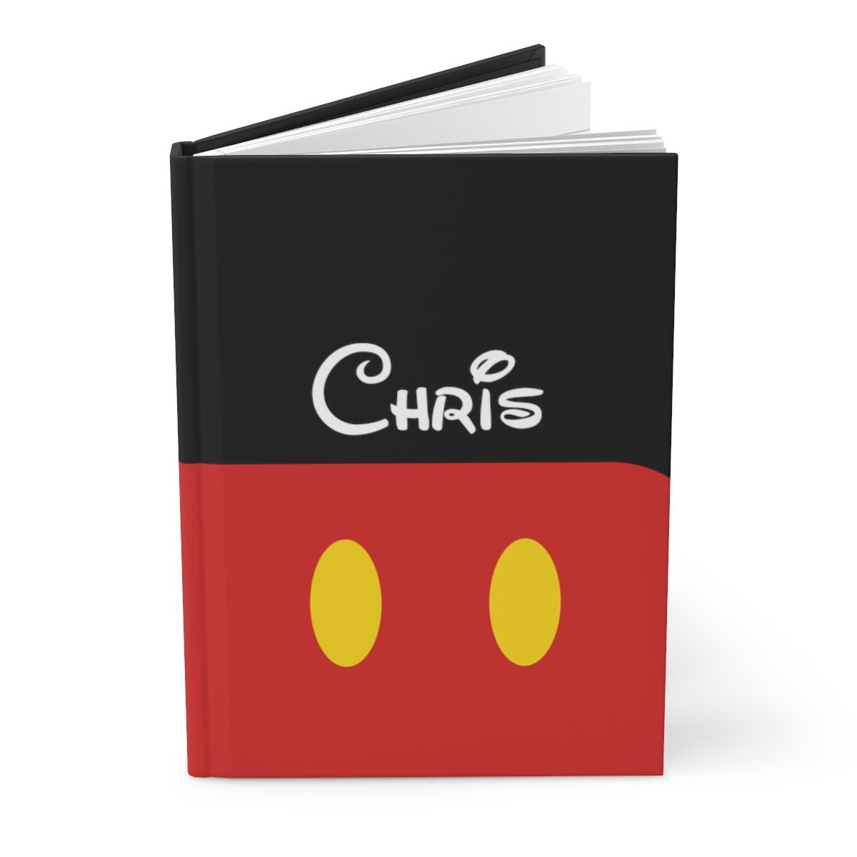 Personalized Mickey Mouse Disney Hardcover Journal