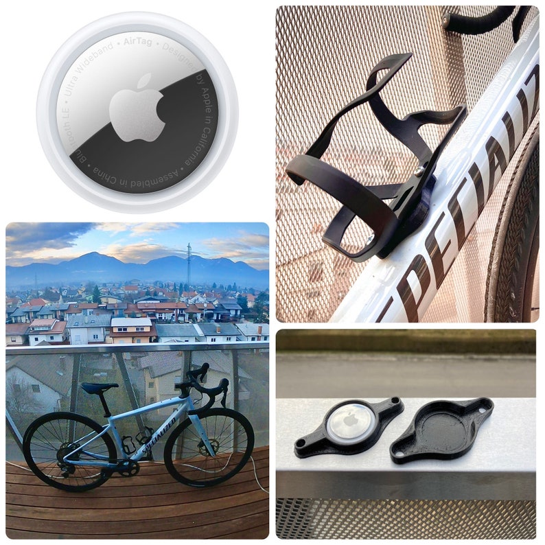 Bike Bottle Cage Apple Airtag Holder Protect Your Amazing Etsy