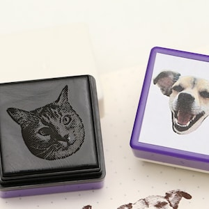 Timbro personalizzato con ritratto di gatto, timbro personalizzato con ritratto di cane, regalo per amanti dei gatti, timbro per animali domestici, regalo per animali domestici