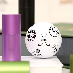 Presente para amantes de golfe, Presentes exclusivos, Bolas de golfe personalizadas, Carimbo de golfe, Presente para marido, Presente para padrinhos, Jogador de golfe, Carimbo autoentintador de aço inoxidável