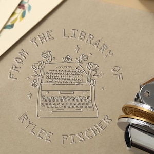 Benutzerdefinierte Namen Prägung, aus der Bibliothek/Ex Libris Buch Prägung, personalisierte Buch Prägung, Hochzeit benutzerdefinierte Prägung, für Buchliebhaber/Bücherwurm!