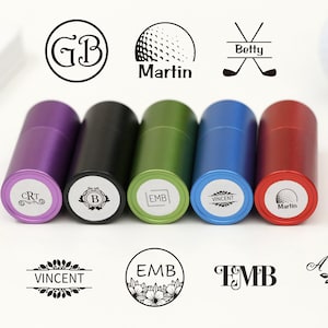 Personalisierte Golfbälle, Geschenk für Golfliebhaber, Golf Stempel, Geschenk für Ehemann, Edelstahl selbstfärber Stempel, Groomsmen Geschenk, Golfer