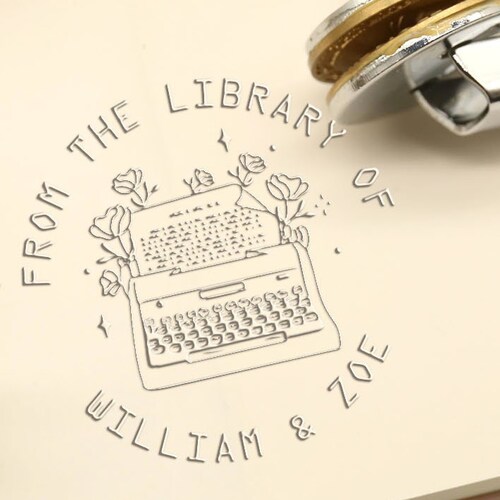 Book Embosser Modern Embosser From the Library of This Etsy Canada