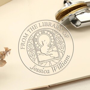 Niedlicher Kätzchenbuchdrucker, aus dem Bibliotheksdrucker, Anpassen des Logos, Hochzeit benutzerdefinierter Drucker, Geschenk für Buchliebhaber