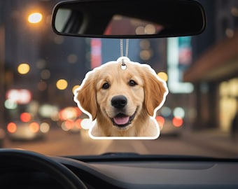 Ambientador de coche personalizado con foto de mascota, perchero con aroma a foto para habitación, armario o dormitorio, ambientador con foto para perros, recuerdo de mascota