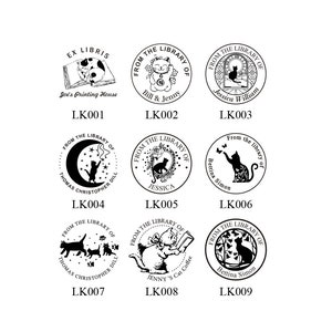 Aus der Bibliothek für Buchpräger, Hochzeitsprägestempel, Hochzeitsprägestempel, Geschenk für Buchliebhaber