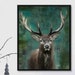 Tableau Sur Toile 'Hirsch Waldemar' - Art Du Schwarzwald - Made In Germany - Neuf