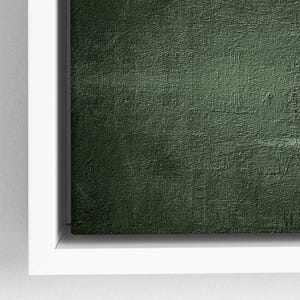 Minimalist Japanese-style canvas print | Abstract green wall art | Landscape format art print with or without frame | 0021 image 9