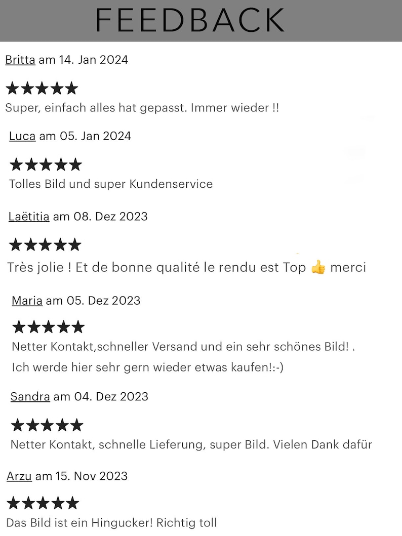 May include: A screenshot of a website showing customer reviews and ratings. The reviews are positive and mention the quality of the product, customer service, and shipping.