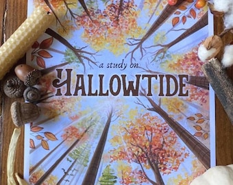 Hallowtide Study - All Hallows Eve - All Saints Day - All Souls Day - Catholic Printables - Catholic Catechesis - Family Catechesis - PDF