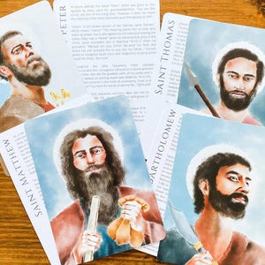 Schede della storia degli apostoli - Storia degli apostoli - Materiali stampabili per lo studio della Bibbia - Materiali di formazione della fede - Materiali stampabili cattolici - PDF