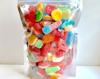 LARGE 16oz. Assorted Gummy Mix: Candy Mix Bag, Gummy Candy, Pick N Mix, Christmas, Birthday Gift, Teacher Gift