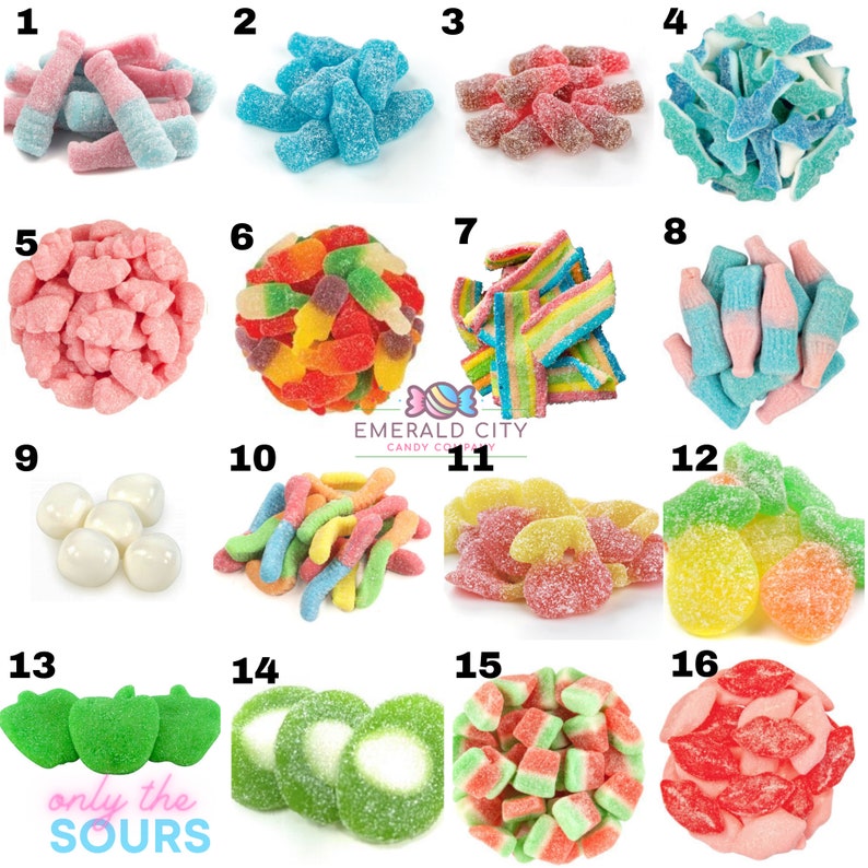 LARGE 16oz. Assorted Gummy Mix Candy Mix Bag Gummy Candy Etsy