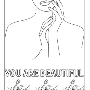Beauty coloring pages